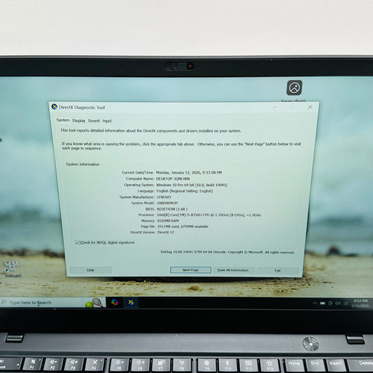 Lenovo Thinkpad X1 Carbon Gen 6