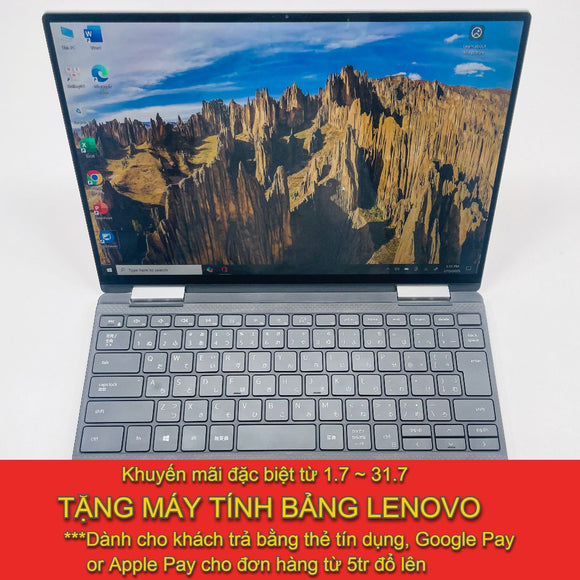 Dell XPS 7390 2in1 cảm ứng gập xoay i5 10th Ram 8GB SSD 256GB