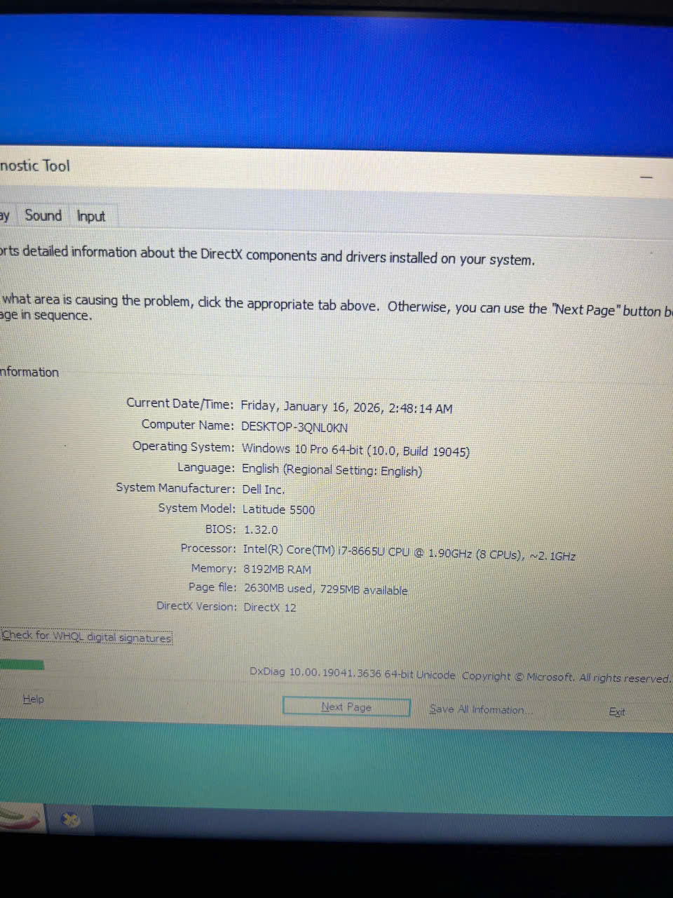 Dell Latitude 5500 15.6''